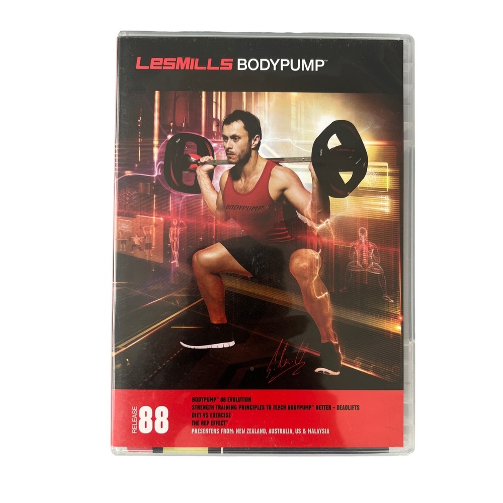 Les Mills BodyPump 88 DVD CD Music Booklet Evolution Strength Training Workout